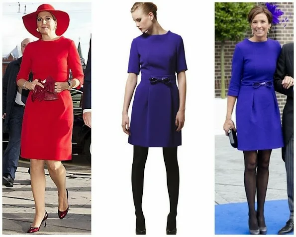 Queen Maxima's dress from Natan. We have seen the same dress Princess Marilene too