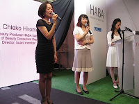 Opening speech by Haba's Director Ms Chieko Hiromori