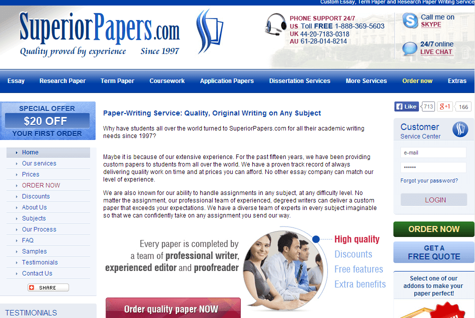 Superiorpapers.com Essay Writing Service Picture