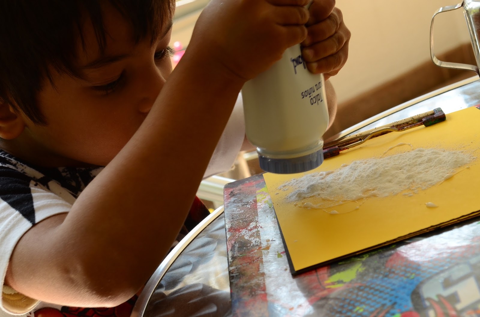 The Practical Mom: Art with Playdoh & Powder