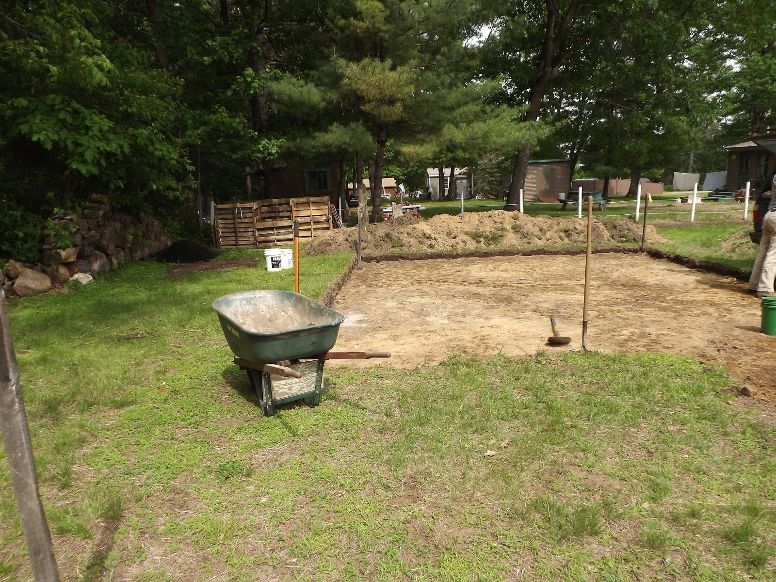 an tigin (the wee house): leach field has been started