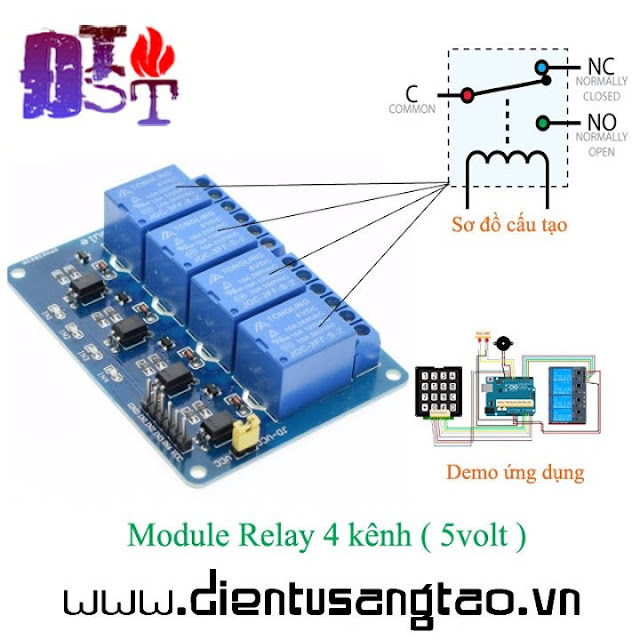 Module Relay 4 kênh ( 5volt )