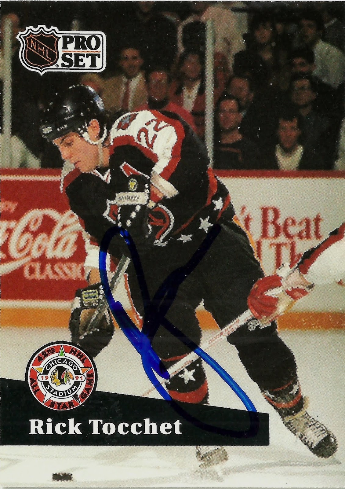Adam Oates Signed 1991-92 Pro Set Hockey Card - St Louis Blues