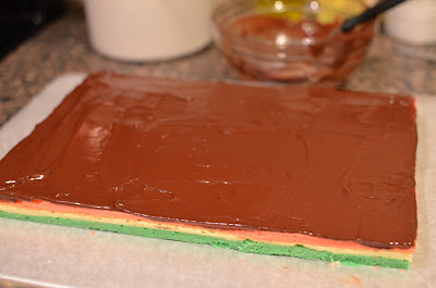 Playing with Flour: Tri-color cookies - the twelve hour project