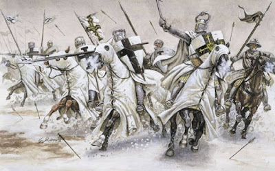 Knight of Teutonic sapukan salib elit