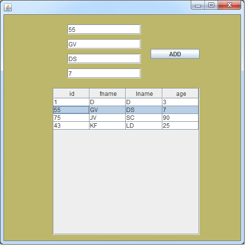 How To Get Selected Row Values From JTable Into JTextfields In Java