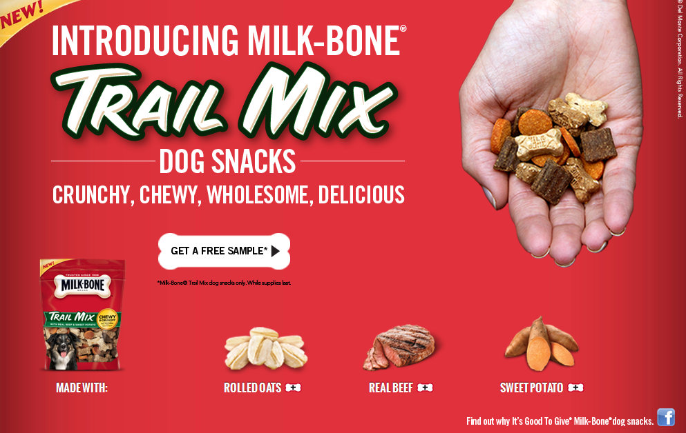 For the Love of Animals Two FREE Samples of Milk Bone Trail Mix