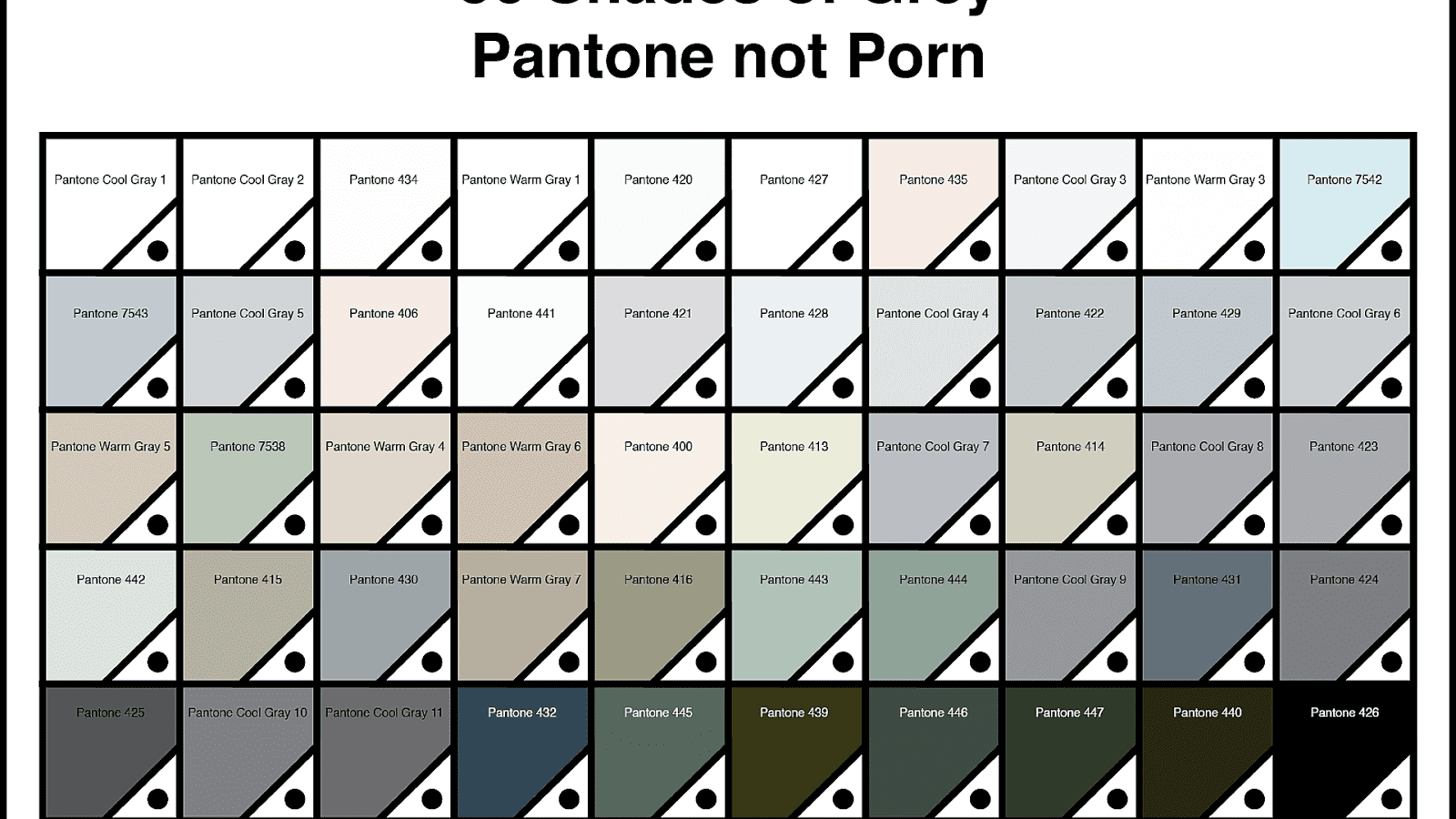 Gray Pantone Color Chart Grey Grey Choices