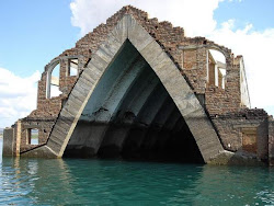 underwater brazil church towns ghost churches above abandoned dam buildings flooded places town building construction still built build