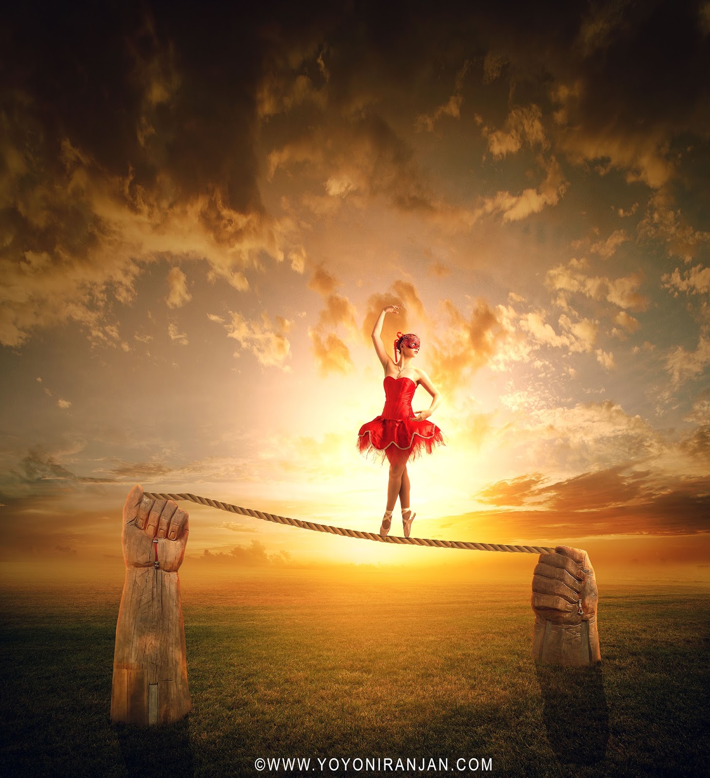 Making Dancing Girl Photo Manipulation Effect In