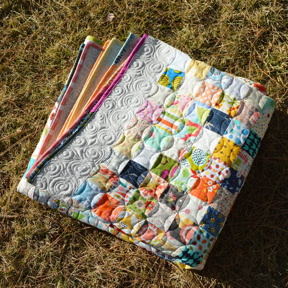 Happy Quilting Stamp Collecting Quilt