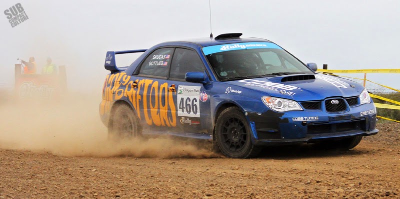 Dirty Drifters' WRX at Oregon Trail Rally
