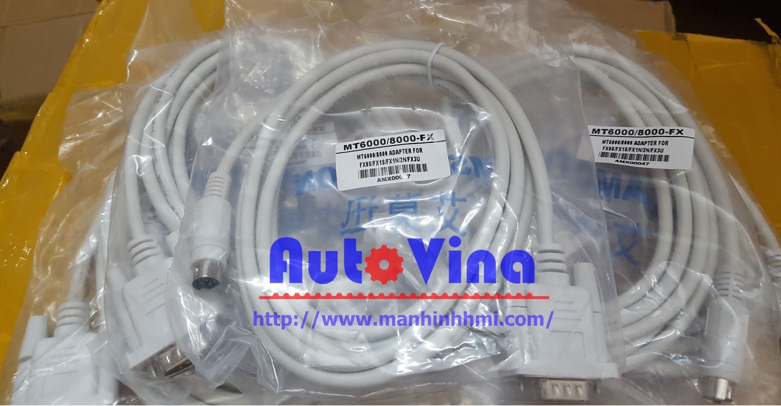 Cable kết nối HMI Weintek MT6000 và MT8000 với PLC Mitsubishi FX1N, FX2N, FX3U, FX3G