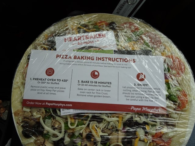 Papa Murphy's Stuffed Pizza Baking Instructions