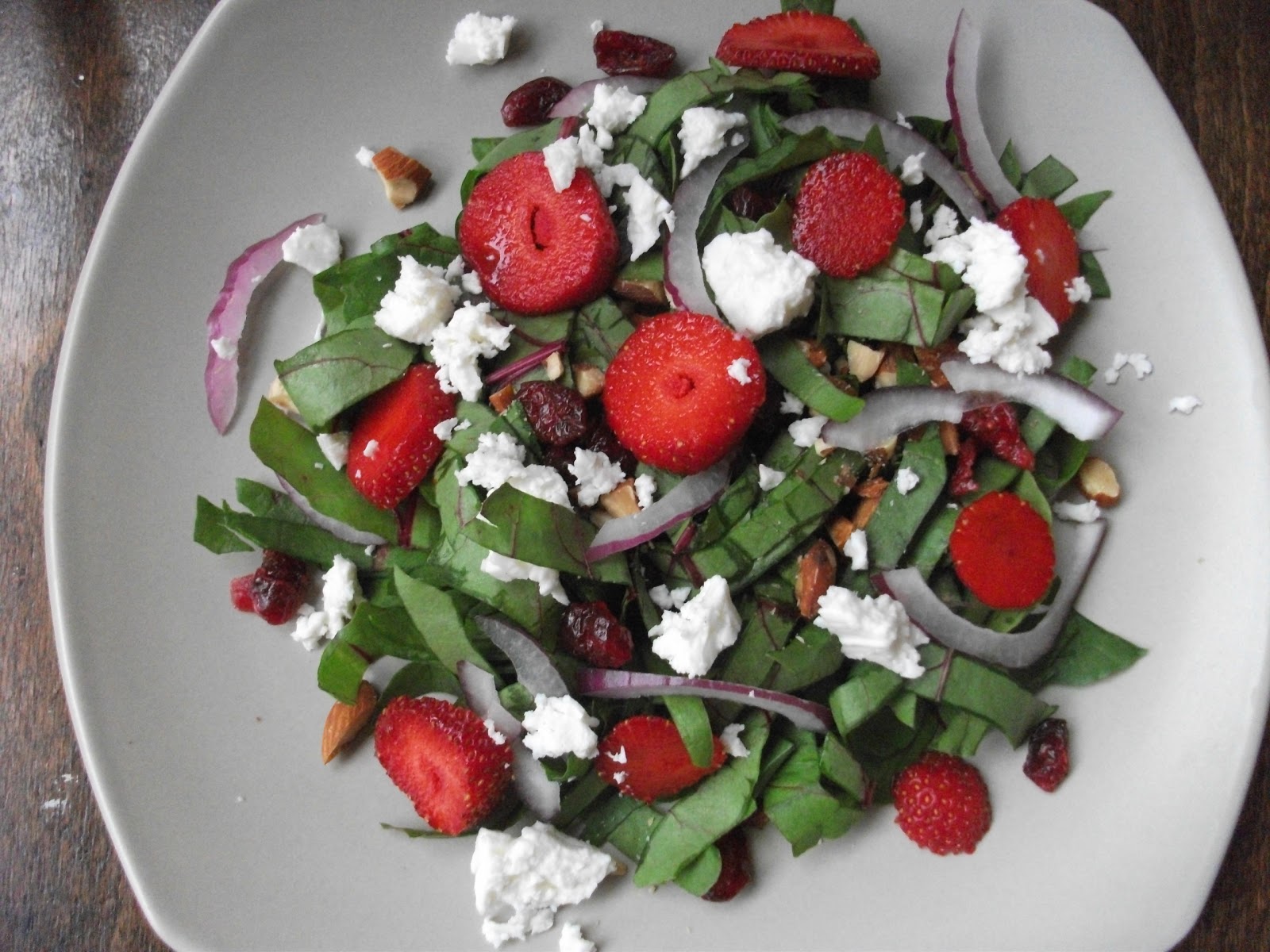 Cold Hands Warm Earth Beet Green Salad with a MapleBalsamic Dressing