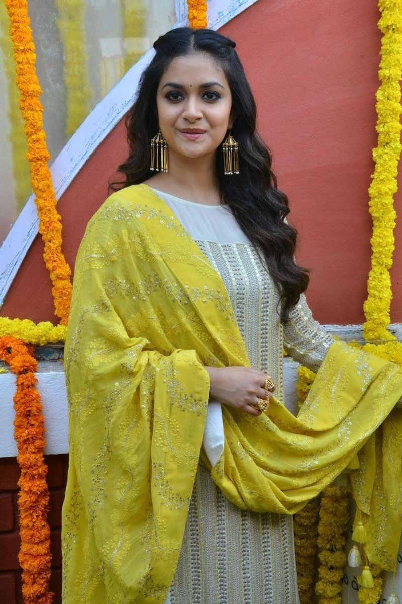 Actress Keerthi Suresh East Coast Production No 3 Movie Opening Photos Latest Indian Hollywood Movies Updates Branding Online And Actress Gallery