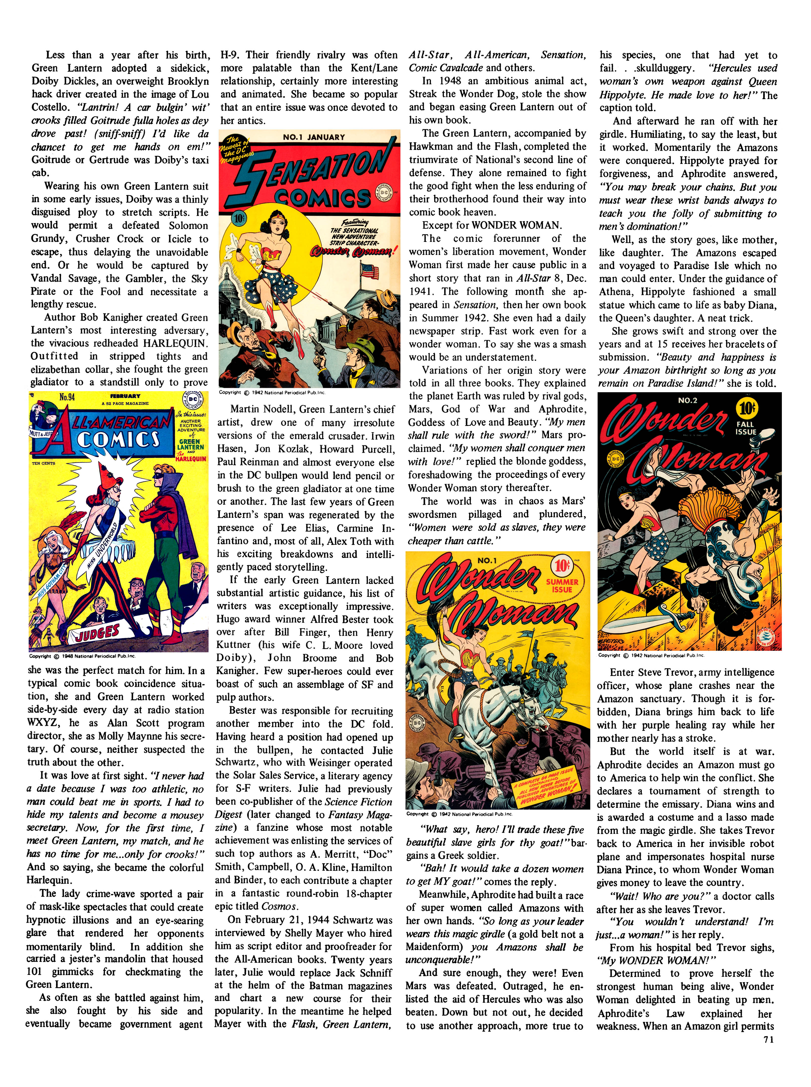 Read online The Steranko History of Comics comic -  Issue # TPB 1 - 71