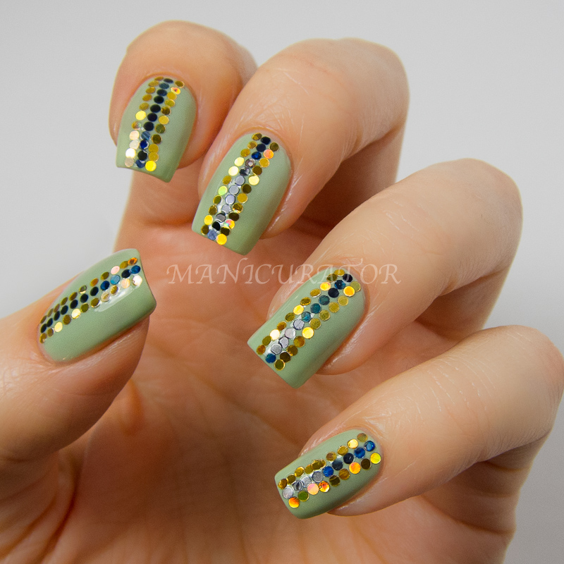 Blinged Out Nail Art with Born Pretty Polish and Circle Glitter