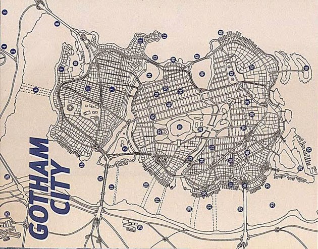 Готэм город карта