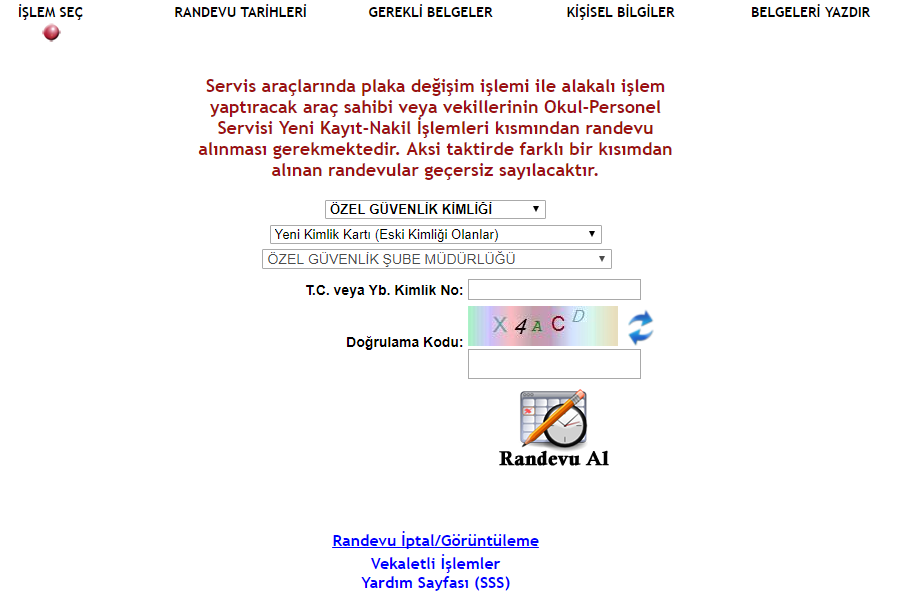 Ozel Guvenlik Kimligi Randevu Alma 2018 Yazarabi