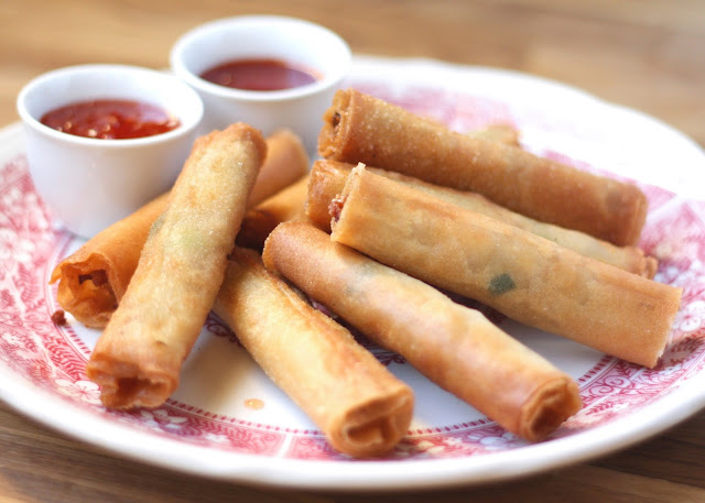 How To Make Filipino Lumpia - get the recipe at barefeetinthekitchen.com How To Make Filipino Lumpia - get the recipe at barefeetinthekitchen.com