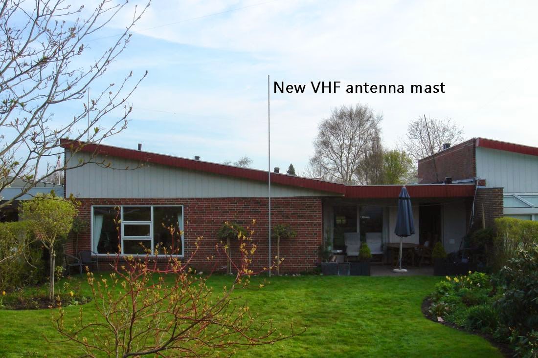 Ham radio blog by OZ1BXM Moving the VHF antennas
