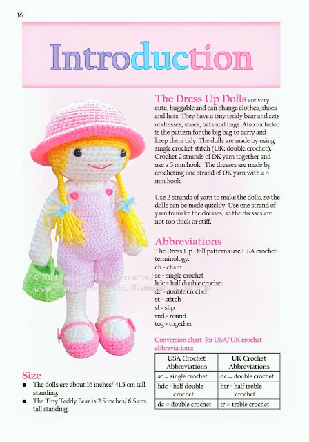 dress up doll clothes crochet pattern