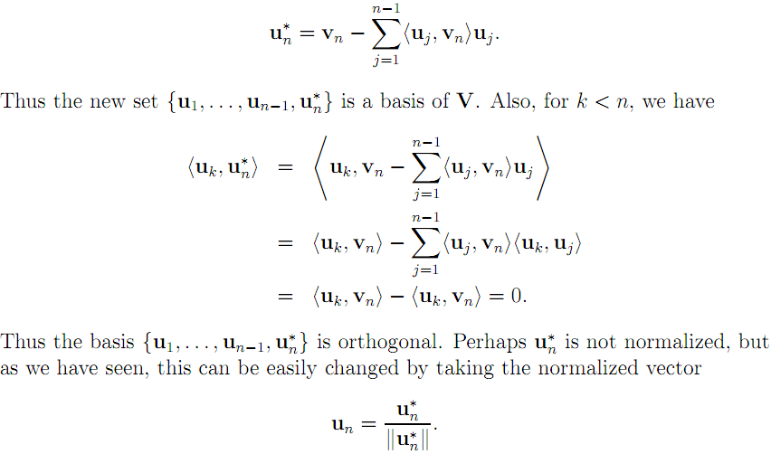 Linear Algebra 18 Orthogonal Bases Physics Reference