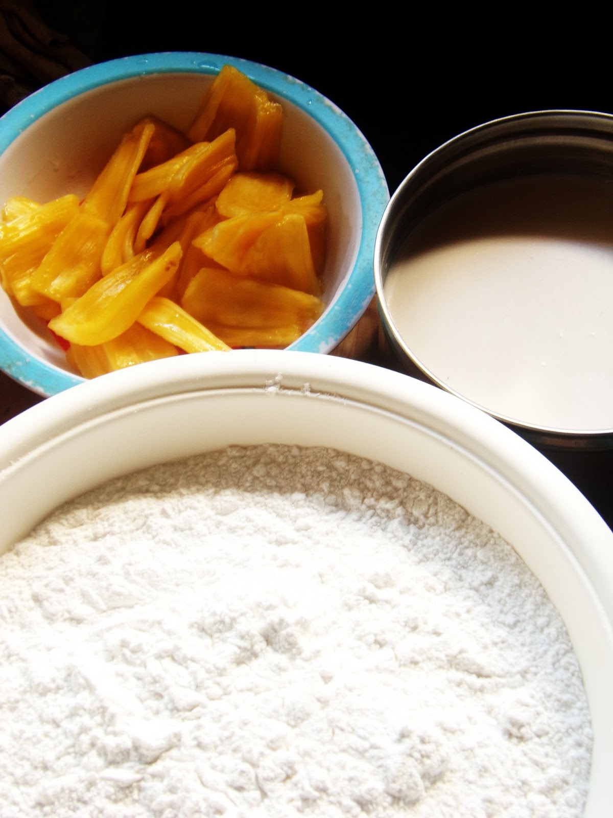 Purple Yam and Jackfruit Filled Sticky Rice Dumplings in Coconut Milk ...