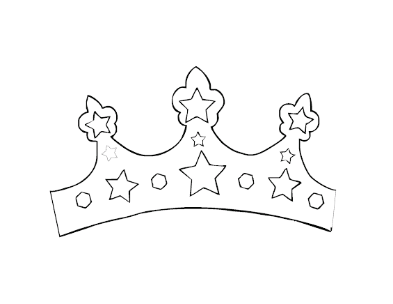 Mewarnai Gambar Mahkota Putri Raja Center Hitam Putih Puteri