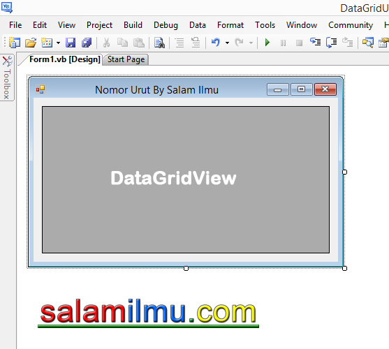 Menampilkan Nomor Urut Pada Datagriview Dengan Visual Basic Net