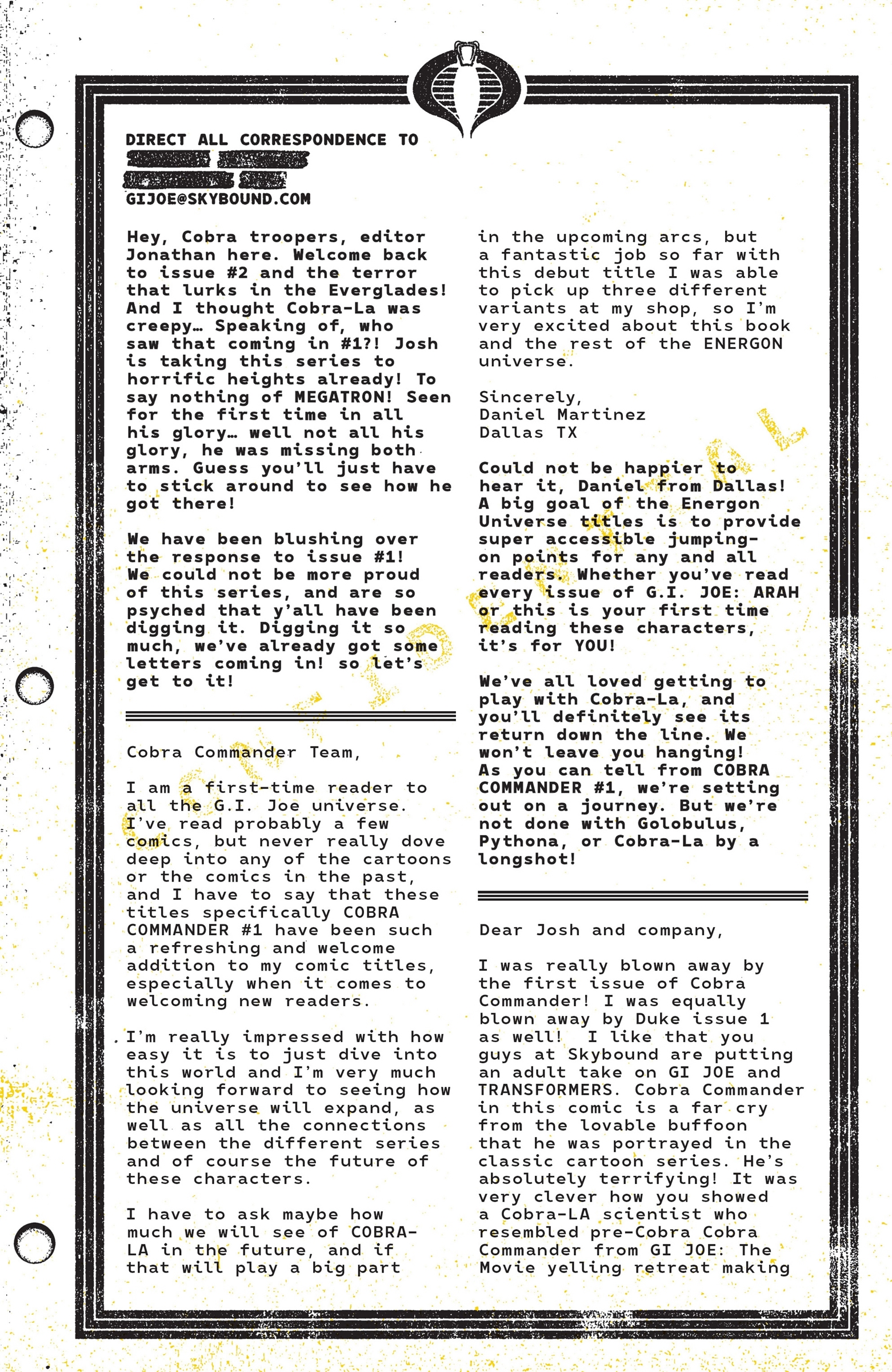 Cobra Commander (RAH) chapter 2 page 23
