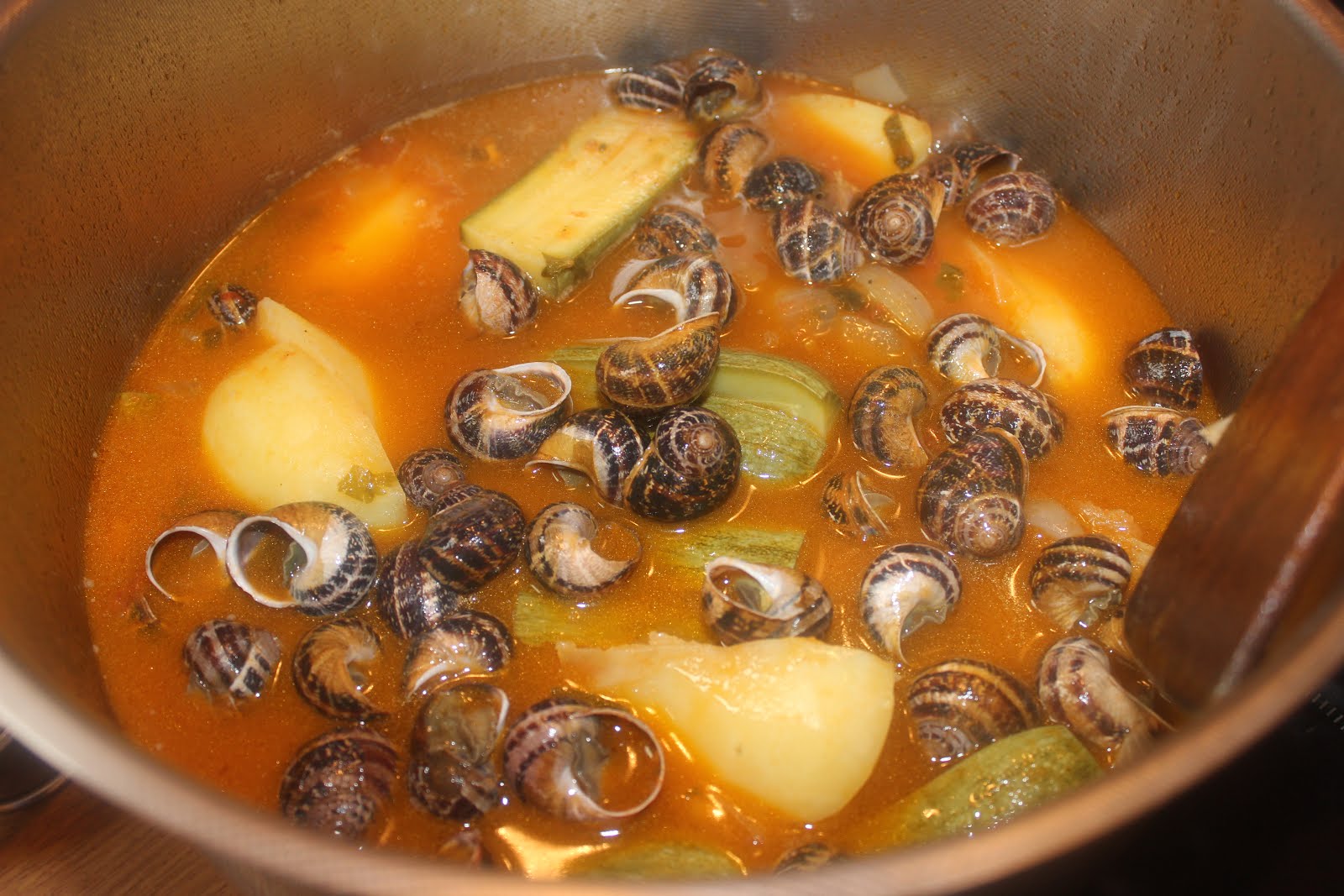 Culinary Travels Snails in Tomato Sauce with Potatoes and