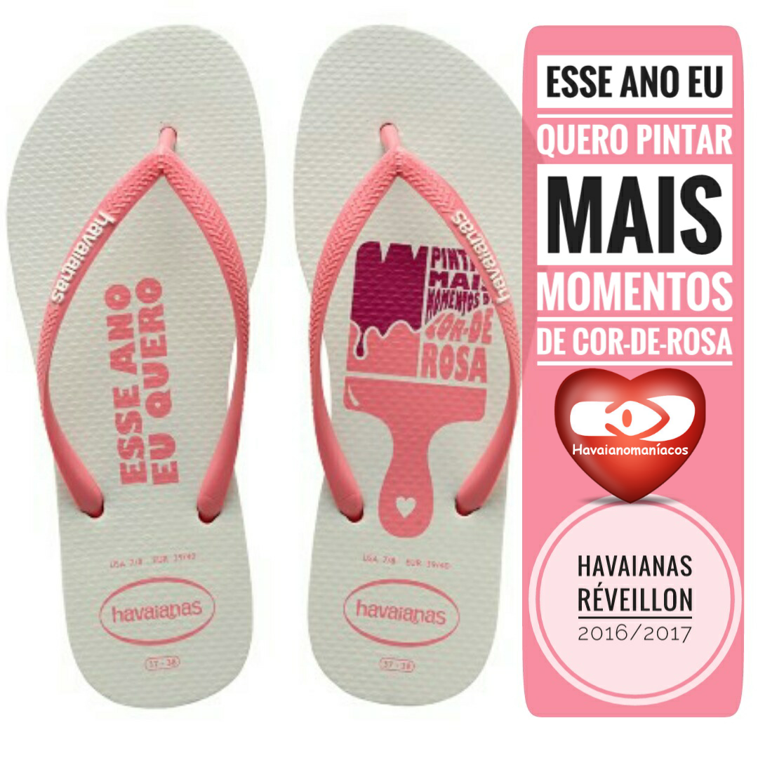 chinelo havaianas ano novo 2018