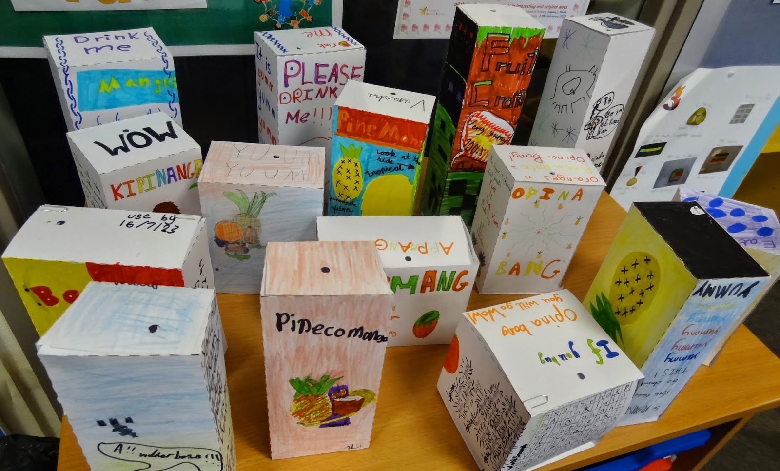 Y4 IST Our fruit juice cartons