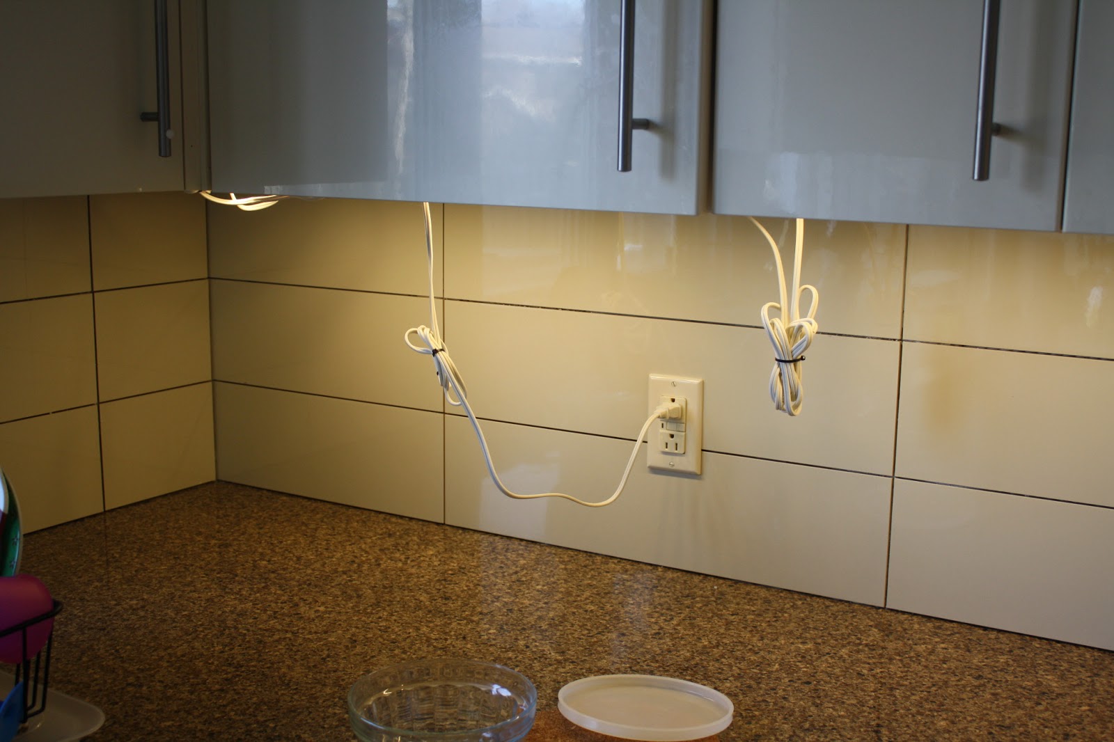 Our kitchen renovation Backsplash ceramics with spacers