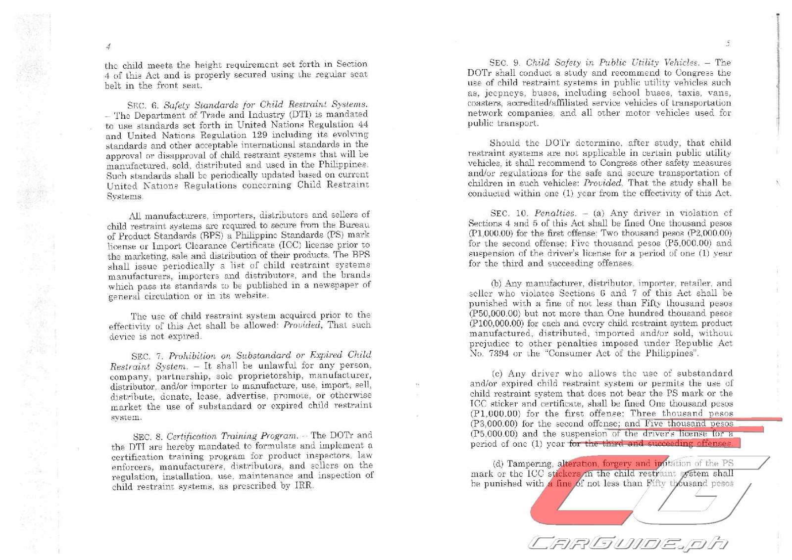 7 Things You Need to Know About the Child Restraint Act CarGuide.PH