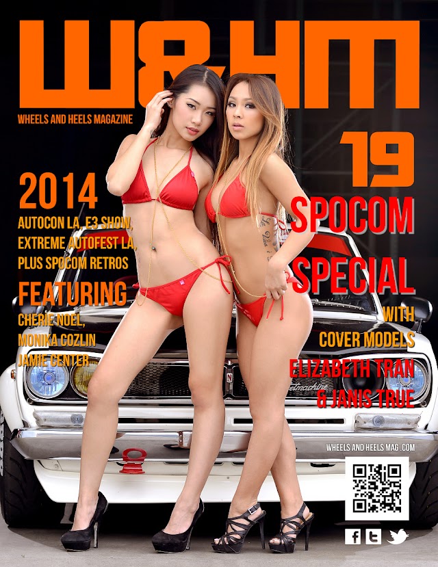 Janis True and Elizabeth Tran - Wheels and Heels Magazine Print Issue 19 Cover Models