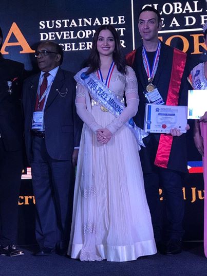 Actress Tamannaah Bhatia Conferred with Honorary Doctorate Tamannaah Bhatia Conferred Honorary Doctorate