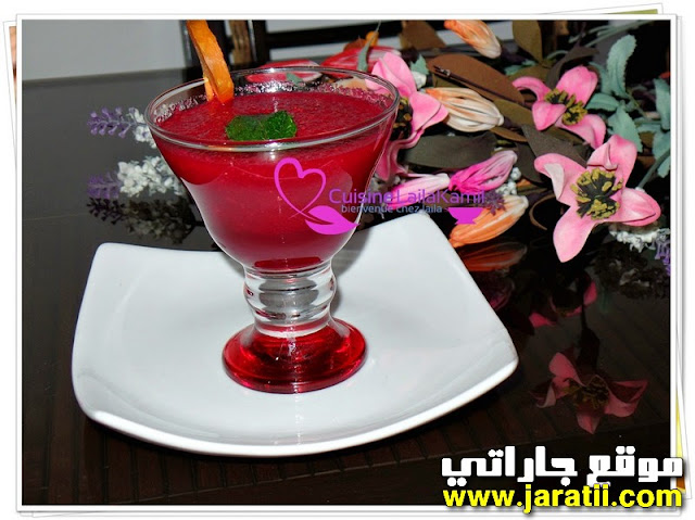 واحد صحي بامتياز عصير صحي بماء الشمندر والفراولة