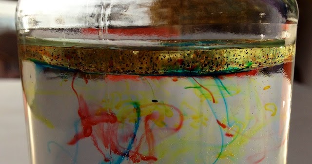 schaeresteipapier: Experiment in der Küche - Feuerwerk im Wasserglas