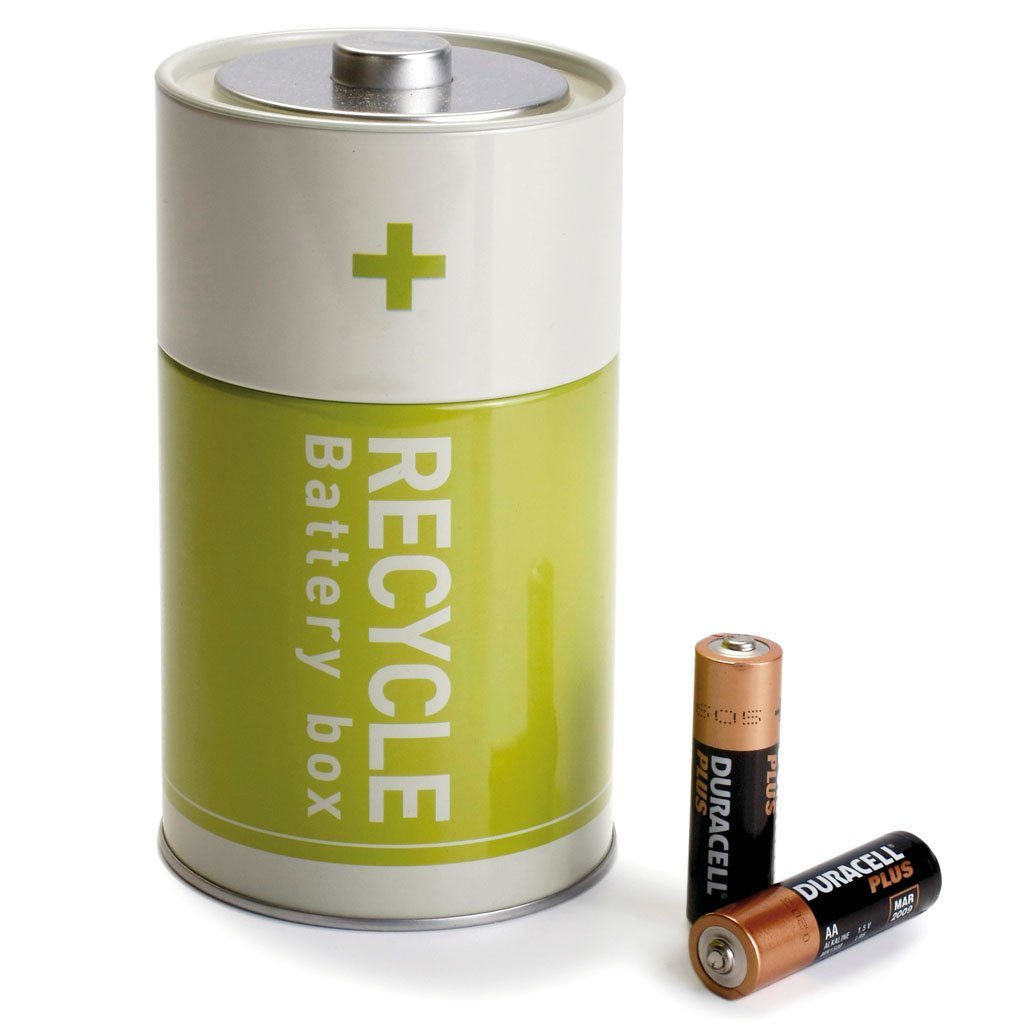 Battery Recycling Box Special recycling bins for batteries. Battery