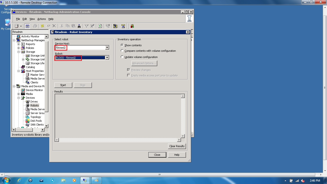 Remote Infrastructure Management Advance Disk Configuration in Netbackup