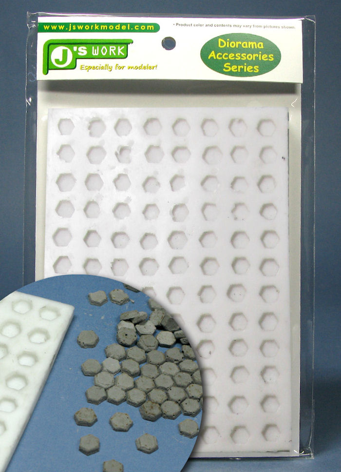 J/'s Work Silicone Mould for Making 1//35 Pavement No.1