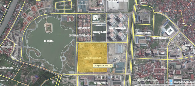 Bản đồ Vệ Tinh Chung cư An Bình City Bản đồ Vệ Tinh Chung cư An Bình City