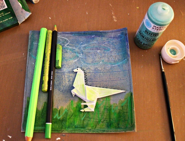  danipeuss.de BLOG Mixed Media Montag Mixed Media meets Origami