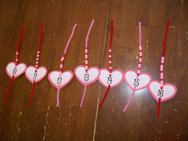 Valentine's Day Pipe Cleaner & Bead Counting Activity