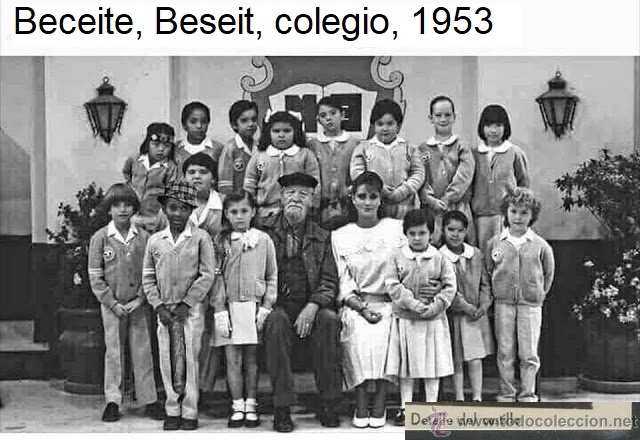 Beceite, Beseit, colegio, 1953, todo colección