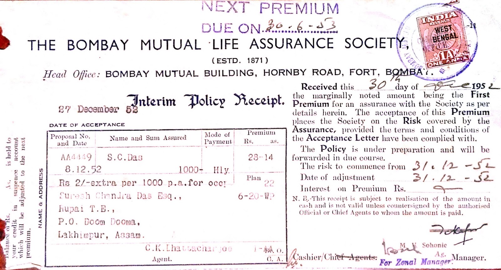 the-bombay-mutual-life-assurance-society-ltd-interm-policy-receipt