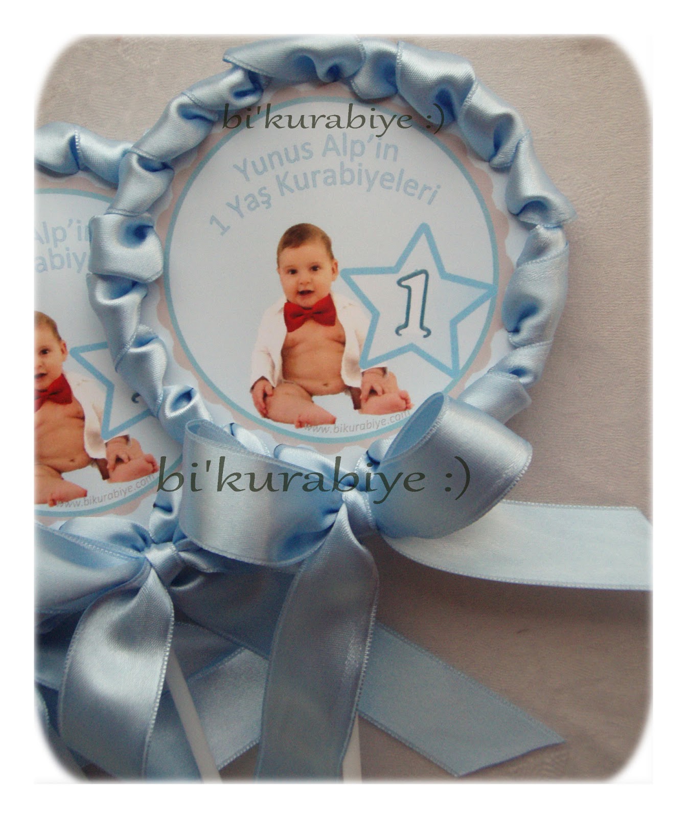 bi� kurabiye ) Yunus Alp�in 1. yaş günü parti paketi